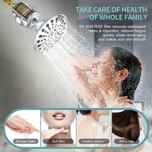 🚿 LIMITED‑TIME 50% OFF! 💧 20‑Stage Filtered Shower Head – Multi‑Mode, Purifying, Spa‑Like ✨