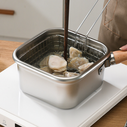 ⏳Time-Limited Special⏰Multifunctional cooking set for frying: deep fryer, hob, fresh food storage and vegetable washing