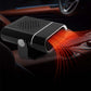 Portable 2-in-1 car fan with heating function – 360° rotatable, fast defrosting, heating and ventilation, quiet and lightweight for winter and summer!