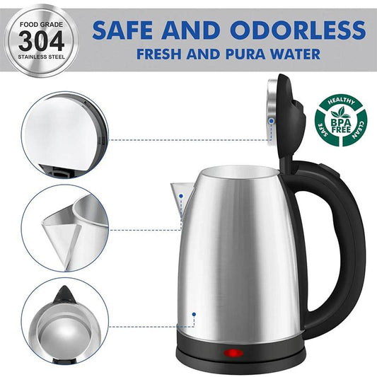 🔥 LAST DAY: 50% OFF! Large Electric Tea Kettle 1.8L – 1500W Fast Boil, All Food-Grade Stainless Steel Interior & Auto Shut-Off ⏳