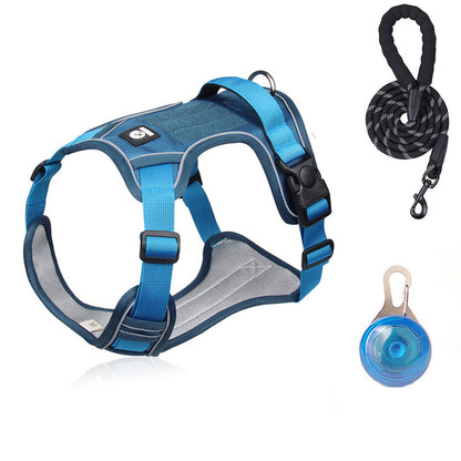 🐕 LIMITED‑TIME 50% OFF! 🦮 No‑Pull Dog Harness Kit with Leash & LED Collar – Escape‑Proof, Breathable Padding & Night Visibility 💡
