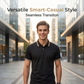 📢📢50% OFF !! ⏰Men Fashion Contrast Lapel Quick Drying Short Sleeve T-Shirt