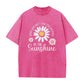 🌿 LIMITED TIME 50% OFF! 👚 Daisy Print Washed Tee – Breathable Blend & Effortless Fit ☁️