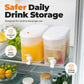 ❄️Limited Time 50% OFF for Cool Summer! 🌈Summer Must-Have! 🍹🧊Build your own drink shop at home！🧊🥂Space-Saving Refrigerator Beverage Dispenser with Spigot