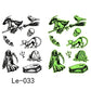 Luminous Halloween Temporary Tattoos for Kids Cartoon Waterproof Glowing Stickers