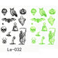 Luminous Halloween Temporary Tattoos for Kids Cartoon Waterproof Glowing Stickers