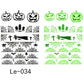 Luminous Halloween Temporary Tattoos for Kids Cartoon Waterproof Glowing Stickers