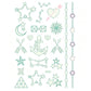 Luminous Halloween Temporary Tattoos for Kids Cartoon Waterproof Glowing Stickers