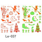 Luminous Halloween Temporary Tattoos for Kids Cartoon Waterproof Glowing Stickers