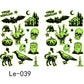 Luminous Halloween Temporary Tattoos for Kids Cartoon Waterproof Glowing Stickers