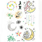 Luminous Halloween Temporary Tattoos for Kids Cartoon Waterproof Glowing Stickers