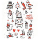 Luminous Halloween Temporary Tattoos for Kids Cartoon Waterproof Glowing Stickers
