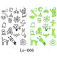 Luminous Halloween Temporary Tattoos for Kids Cartoon Waterproof Glowing Stickers