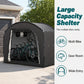 🏕️🚲Portable Weatherproof Bike Storage Shed for Bicycles & Outdoor Gear🔧