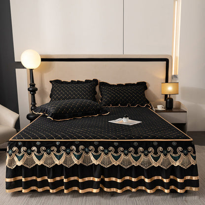 Ruffled Bed Sheet Skirt