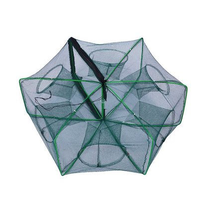 Collapsible Fishing Trap Net with Multi Entrances