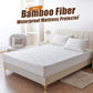 🛏️ 50% Off! 🌿 Waterproof Bamboo Fiber Mattress Protector – Breathable, Anti-Mite TPU – 360° Fitted Sheet for Peaceful Nights 💤