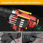 🎉 2026 Sale — Over 18,000 Sold!🔩 Universal Drill Bit Holder‑8/16 Holes Cordless Drill Accessory Storage Pouch ⚡