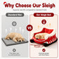 ⏳Time-Limited Special⏰Christmas Sleigh Pet Bed with Removable Cushion