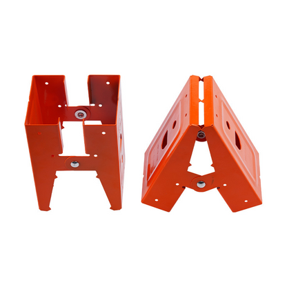 🔧 Heavy-Duty Sawhorse Brackets: Reinforced Ribs, Anti-Slip Teeth, Cold-Rolled Steel, Quick-Build