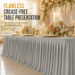 ⏳Time-Limited Special⏰Pleated Table Skirt for Rectangular Tables Wedding Birthday Party Decoration and Market Stall Display