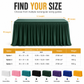 ⏳Time-Limited Special⏰Pleated Table Skirt for Rectangular Tables Wedding Birthday Party Decoration and Market Stall Display