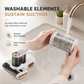 Cordless Mattress Handheld Mite Remover with High Suction Green Light Dust Detection and Dual Cup Design for Bedding and Pet Hair