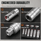 📢📢50% OFF !! ⏰9 Piece Flare Nut Socket Set Slotted Oxygen Sensor Wrench and Diesel Injector Line Socket Auto Repair Tool Kit with Storage Case