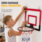 ⏳Time-Limited Special⏰No Drill Wall Mounted Folding Basketball Hoop Toy Set for Kids Indoor and Outdoor Play