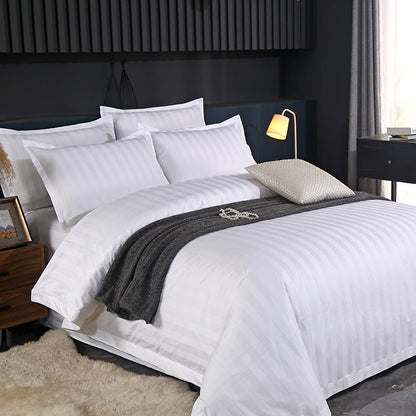 🛏️ Premium Satin Stripe Bedding Set