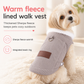 Warm Lamb Fleece Pet Vest Autumn Winter Thickened Fleece Lined Dog Clothes for Cats and Dogs